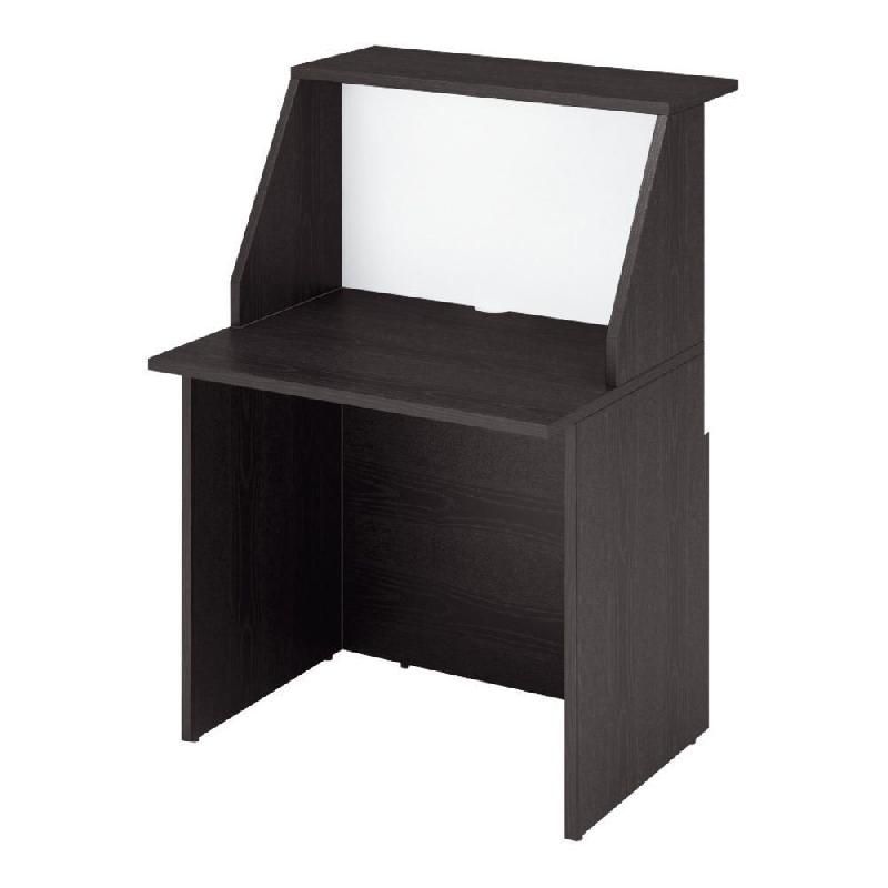MODULE HAUT DE BANQUE D'ACCUEIL OLA - L. 80 - FRÊNE NOIR/BLANC