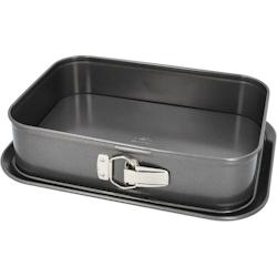 Moule rectangulaire fond amovible Easy Baking acier carbone gris 34 x 23,5 x H8 cm Birkmann - gris acier BIR4026883881716_0