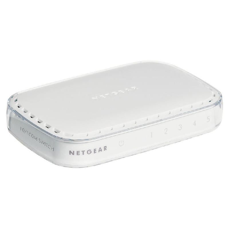 NETGEAR SWITCH RJ45 NETGEAR - 5 PORTS - 10/100 MBPS