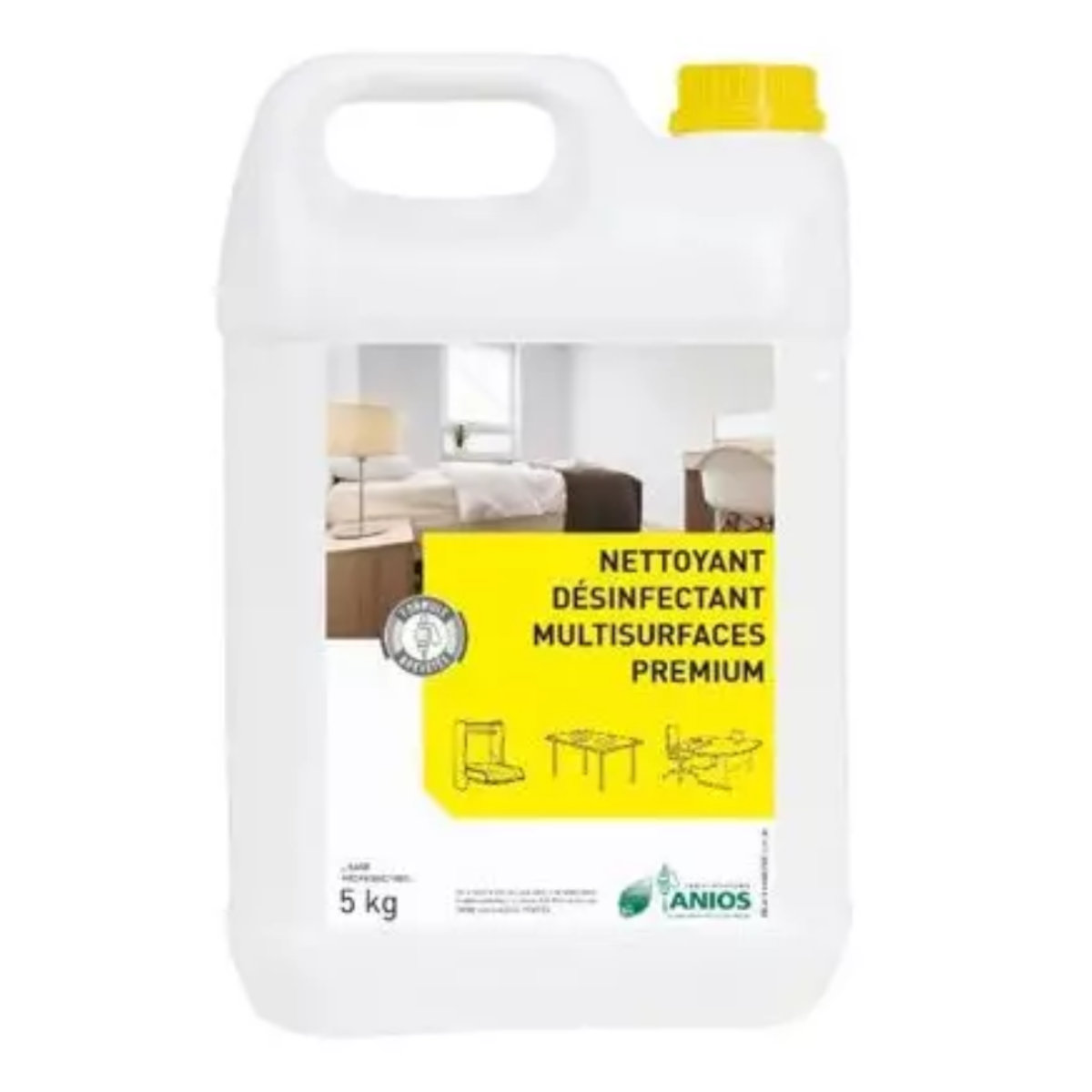 Nettoyant désinfectant bactéricide, fongicide, virucide pour multi- surfaces: toutes les surfaces modernes - Premium ANIOS_0
