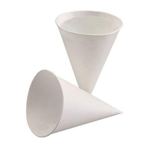 PAPSTAR 200 Gobelet pointu, papier canne à sucre 120 ml Ø 7,5 cm - 10,5 cm blanc - blanc 88618_0