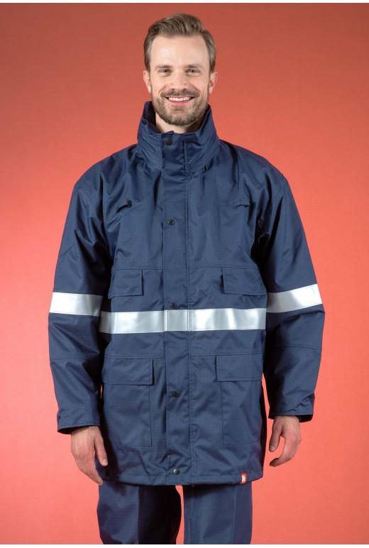 Parka multirisques ATEX intempéries - Réf. 045*MRPHV - Bandes rétroréfléchissantes ignifuges - Capuche enroulée_0
