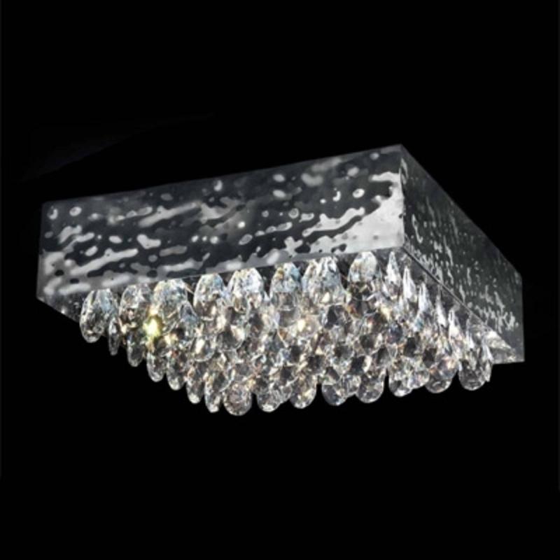 PATRIZIA VOLPATO PLAFONNIER MAGMA CRISTAL TRANSPARENT 51X51CM