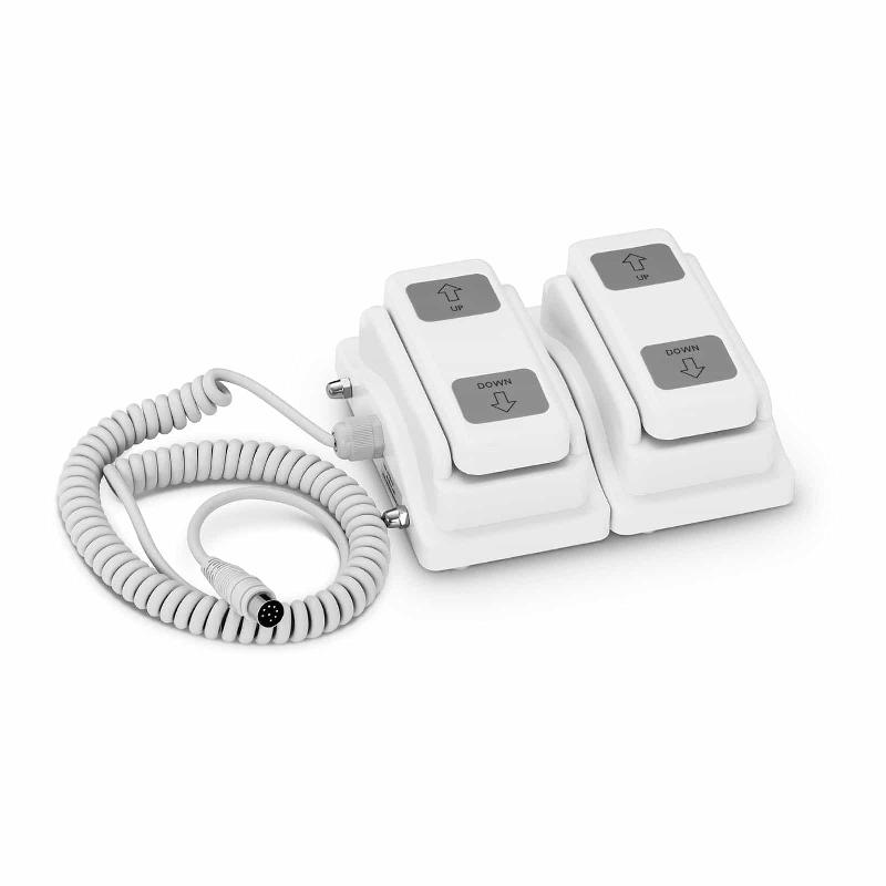 Pédale de commande pour 2 moteurs - 8 broches - Compatible tables de massage LYON - Réf. 14_0007728_0