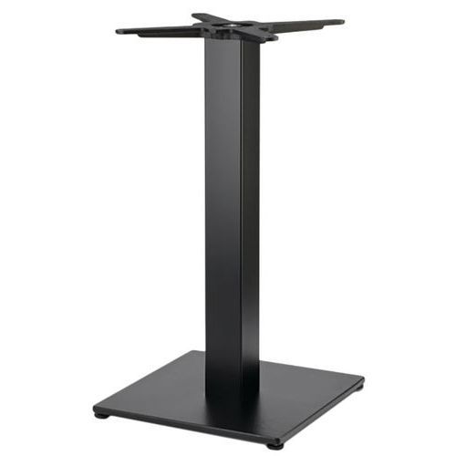 PIED TABLE TIFFANY HT 73 CM BASE COL 80X80 MM ZINGUÉ NOIR - S-CAB