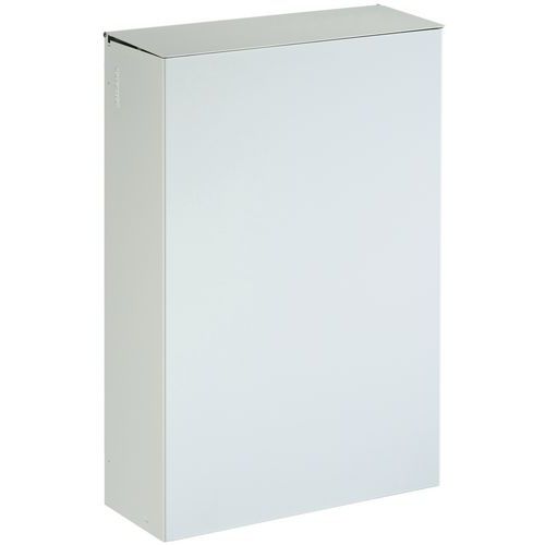 POUBELLE POUR SANITAIRE 20 L MURALE BLANC SIGNALISATION - RAL 9016 - ROSSIGNOL PRO