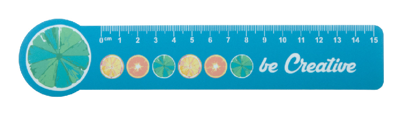 Règle flexible en plastique 15 cm - personnalisable en quadri - forme maison_0