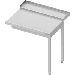 Romux® - Table de sortie droite avec 1 bac 1000x750x880 mm | Table d'entrée pour lave-vaisselle à capot 1 mm d'épaisseur_0
