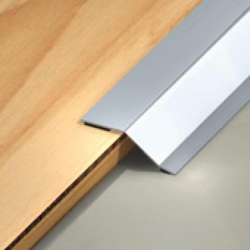 BARRE DE SEUIL À RATTRAPAGE DE NIVEAU - ADHÉSIF - INOX - 50 X 930 MM DINAC