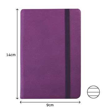 SMARTD Agenda 14x9cm Semi Cuir Violet 116 Flh - 5608011028249_0