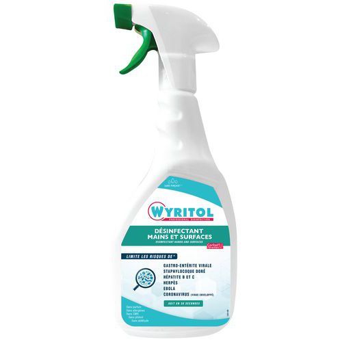 SPRAY DÉSINFECTANT MAINS ET SURFACES - 750 ML - WYRITOL