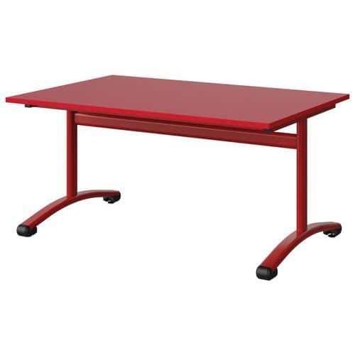 TABLE MALIBU 120X80 T3 DL STRA ABS ROUGE U321/ROUGE 3020