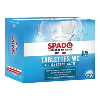 Tablettes WC nettoyantes détartrantes Spado 3 en 1, boîte de 10_0