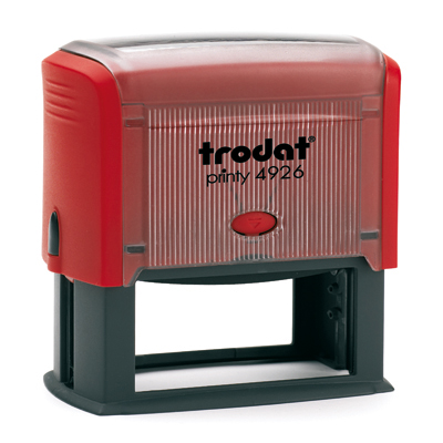 TAMPON TRODAT 4926 PERSONNALISABLE - UTILISATION BUREAU - FORMAT 75X38 MM - ROUGE