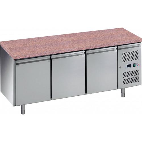 TOUR PÂTISSIER RÉFRIGÉRÉ DESSUS GRANIT 3 PORTES