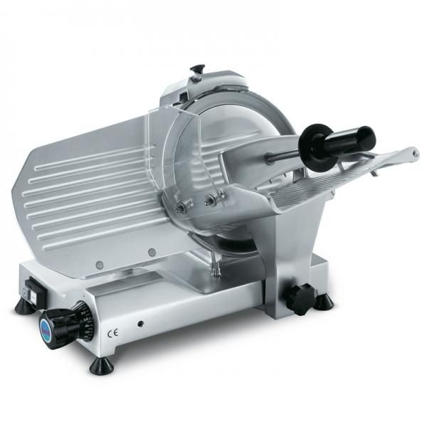 Trancheuse à viande professionnelle Mirra 275 - Lame 275 mm - Chariot amovible - Compacte et capacité de coupe importante_0
