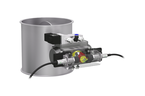 Vannes à clapet avec vérin rotatif pneumatique ATEX - Conception intérieure catégorie 1 G/D, extérieure catégorie 3 D_0