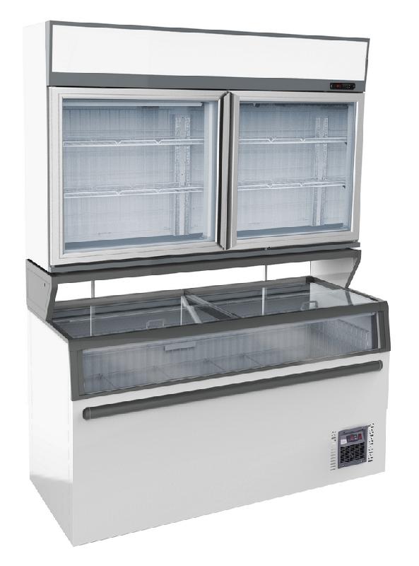 Vitrine murale frigorifiques blanc 2 portes en verre - P7455.2520_0