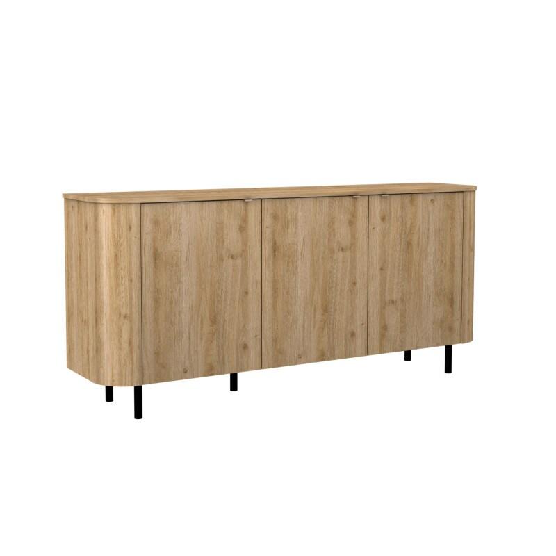 Vivabita Matelpro - Buffet/bahut contemporain 180 cm chêne cadiz Marley - Moderne & Design -Chêne cadiz -  -Types de portes: Battantes - 3665367399272_0