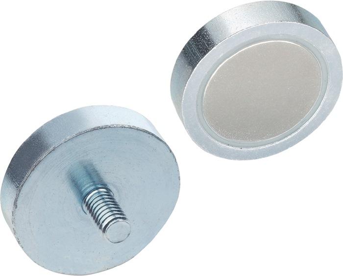 Aimant de maintien GN 50.3 D. 1 32 ± 0,1 mm D. 2 M 4 mm ferrite dure HF GANTER_0