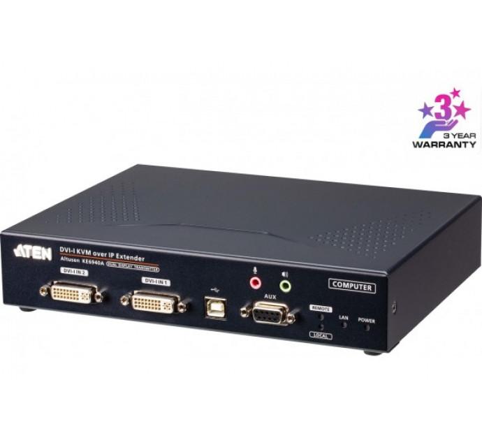 ATEN Premium KE6940AT - Système d'extension KVM double DVI/USB sur IP avec redondance - Réf. 266943_0