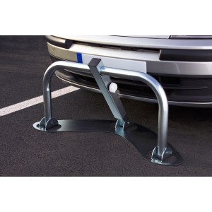 Barrière de parking Boomerang - stable et économique - tube Ø 50 mm - hauteur 47 cm - Mottez B307CBOOM_0