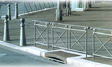 Barrphoc - barrières de trottoir (voirie) - norcor - longueur 1185 mm - hauteur 1000 mm_0