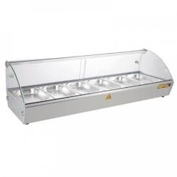 Buffalo Vitrine chauffante 6 x GN 1/3 (P) 40 mm, 800 W, 220 V - MONO - 5050984528866_0