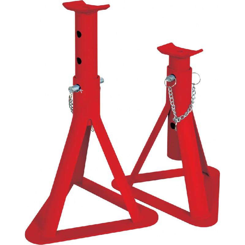 Carpoint ensemble de support d'essieu 2 pièces 2000 kg rouge 439324_0