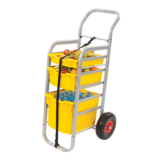 Chariot Rover Gratnells avec 1 bac F1, F2 et F3 - Réf ROVERSET02 - BIOLAB - Transport pour escaliers et terrains accidentés_0