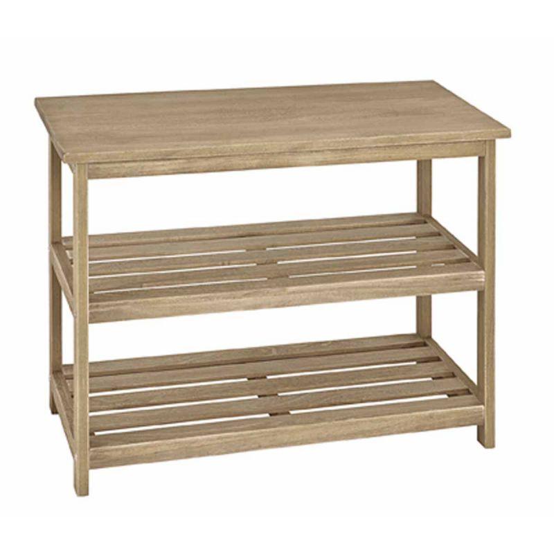 Étagère 3 niveaux en bois massif Ashley 52cm naturel - Paris Prix - tendance et moderne_0