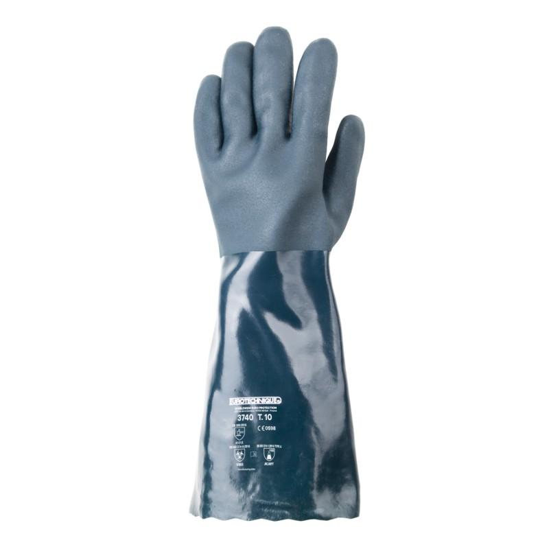Gant de protection Eurochem3740 - Ref MO3740 - 40cm - PVC vert avec double enduction grainée_0