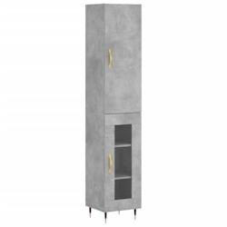 Helloshop26 - Buffet bahut commode armoire meuble de rangement organisateur cuisine salle de séjour salon haut 34,5 x 34 x 180 cm 02_0034366 - 300021_0