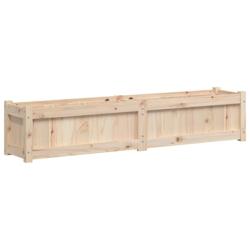 Helloshop26 - Jardinière bac lit surélevé plantes fleurs terrasse jardin 150 x 31 x 31 cm bois de pin massif marron 02_0037427 - 3000213867244_0