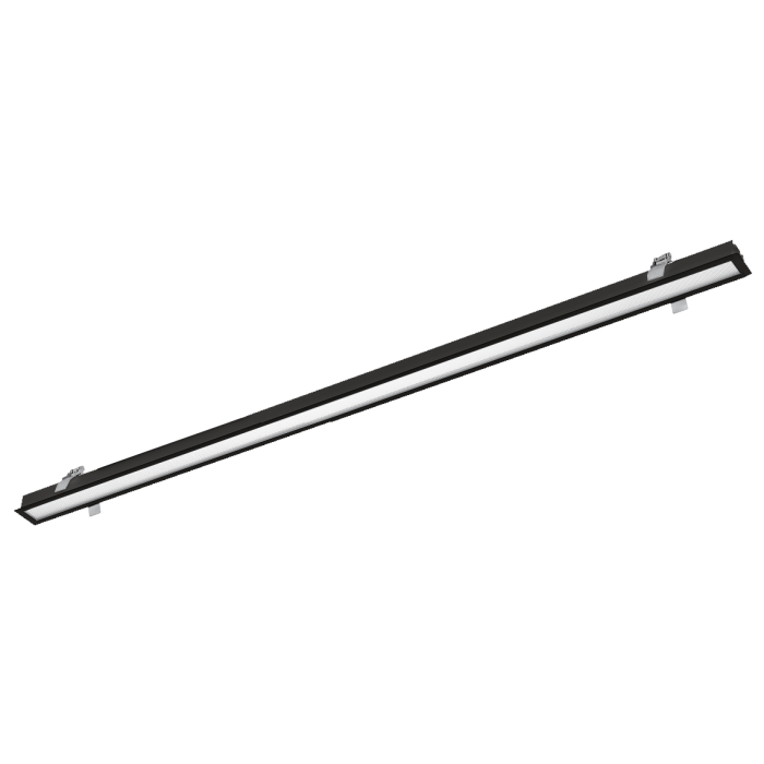Luminaire linéaire encastré LED - style épuré avec diffuseur opale PMMA microprismatique - TONECO 2400 75W_0