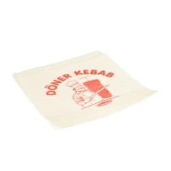 Papstar 1000 Pochettes à kebab, résistant a la graisse 16 cm x 16 cm blanc résistant à la graisse - blanc papier 86170_0