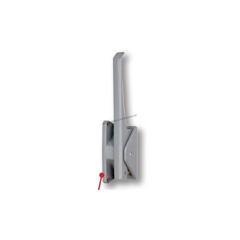 Poignée extérieure à clé 6925 gauche - émaillée avec déport de 3 cm - pour porte tirant gauche_0