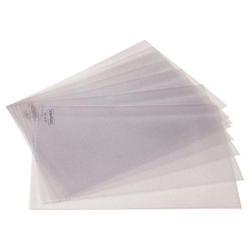 STAPLES ETUI TRANSPARENT STAPLES - FORMAT 14,8 X 21 CM - A5 (LOT DE 25)  Comparer les prix de STAPLES ETUI TRANSPARENT STAPLES - FORMAT 14,8 X 21 CM  - A5 (LOT DE 25) sur Hellopro.fr