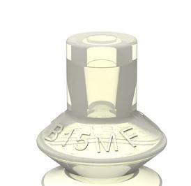 Ventouse ronde B15MF en polyuréthane thermo-élastique - TPU antitraces pour objets légers et minces_0
