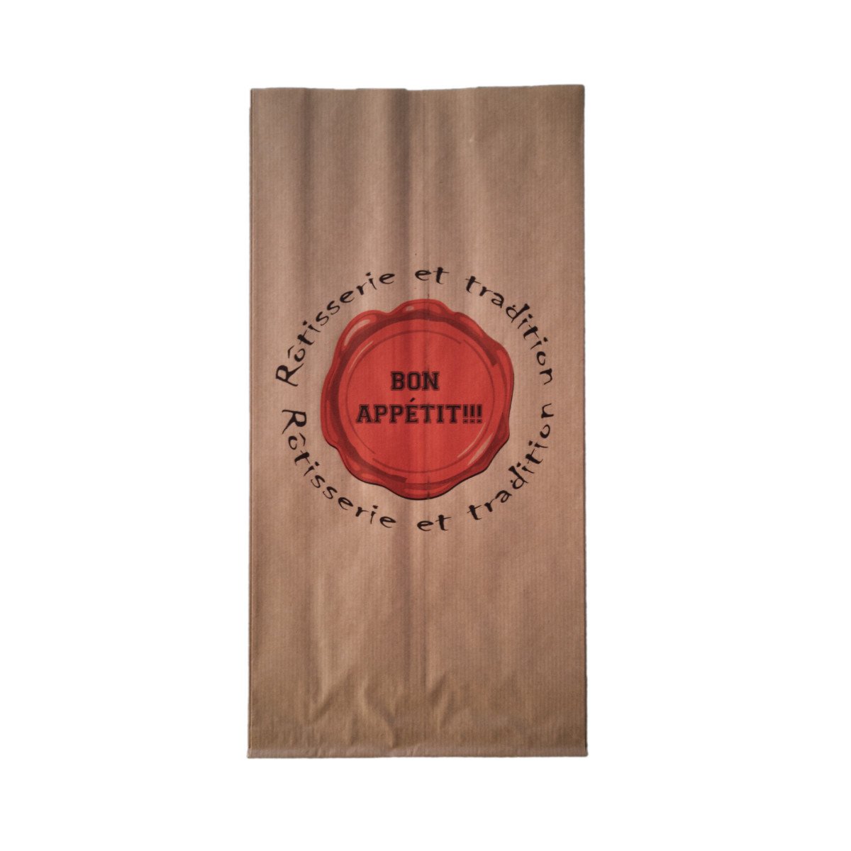 500 sachets à poulet rôti économiques en kraft brun - 18+6×35 cm - personnalisables, résistants à +100°C, hermétiques et micro-ondables_0