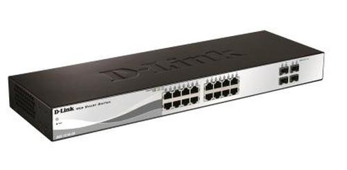 D-Link DGS-1210-20 - Commutateur réseau géré L2 - 20 ports Ethernet RJ-45 - 1U - Noir_0