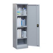 APK152 - Armoire phytosanitaire Ecosafe - 33 kg - 1 porte battante en acier avec 3 étagères et bac de rétention_0