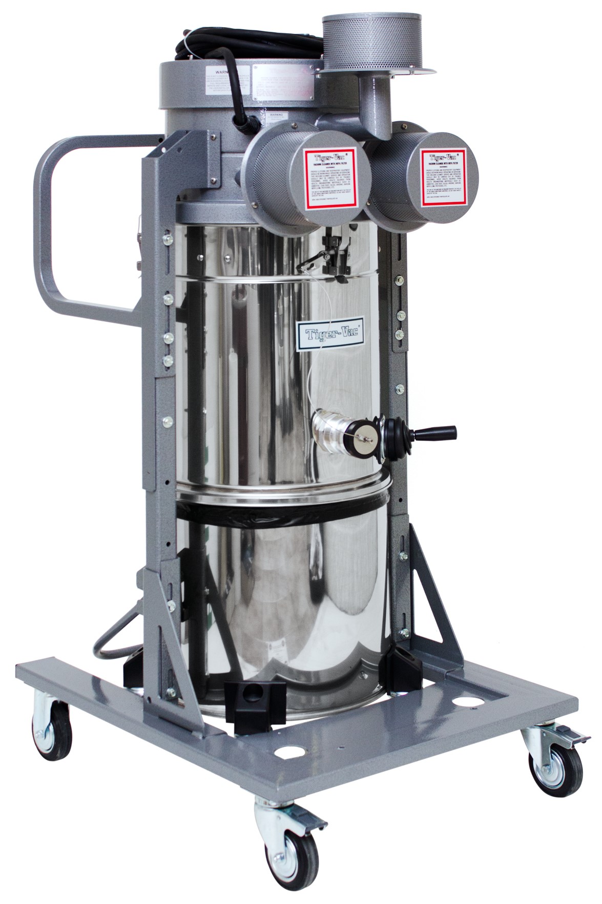 Aspirateur industriel antistatique pour nettoyage des champs de tir - 4D-35L EX DT MFS HEPA (FRP) - 5 filtres HEPA et cuve détachable_0
