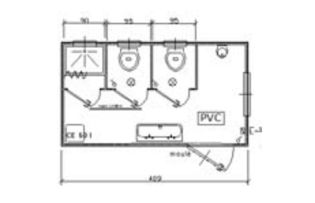 Bungalow de chantier ssdu / sanitaire / aménagé_0