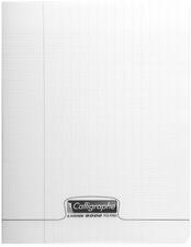 CAHIER PIQUÉ 8000 POLYPRO 17X22 CM 48 PAGES GRANDS CARREAUX 90 G - INCOLORE - LOT DE 10