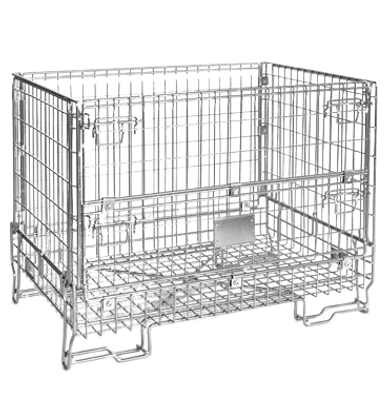 Conteneur grillagé standard pour le stockage, la manutention et le transport de produits divers - charge utile 800 kg_0