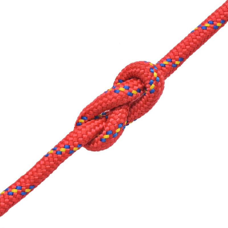 CORDE BATEAU POLYPROPYLÈNE ROUGE 10 MM CORDE DE LEVAGE CORDE EN BOBINE 02_0003330_0