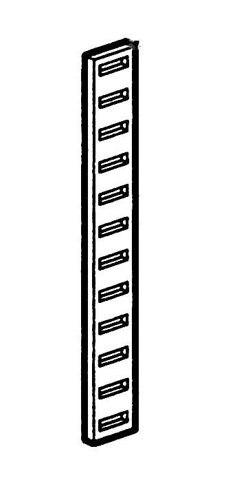 Crémaillère inox MECR30 pour étagère murale - 3 hauteurs disponibles (300, 600, 900 mm)_0