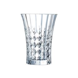 6 verres à jus et soda 36cl Lady Diamond - Cristal d'Arques - Verre ultra transparent au design vintage - transparent 0883314891331_0