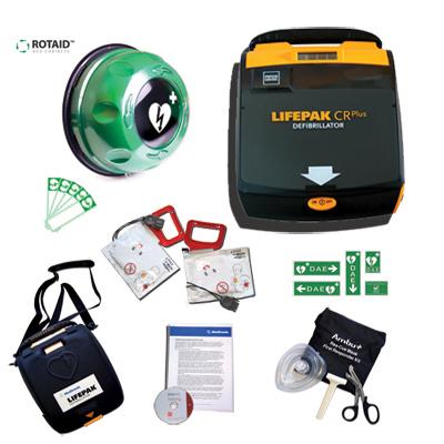Pack défibrillateur collectivité - Physio Control LIFEPAK CR Plus semi ou entièrement automatique, certifications FDA_0